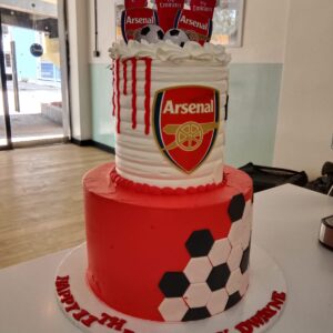 Arsenal 1tiered cake