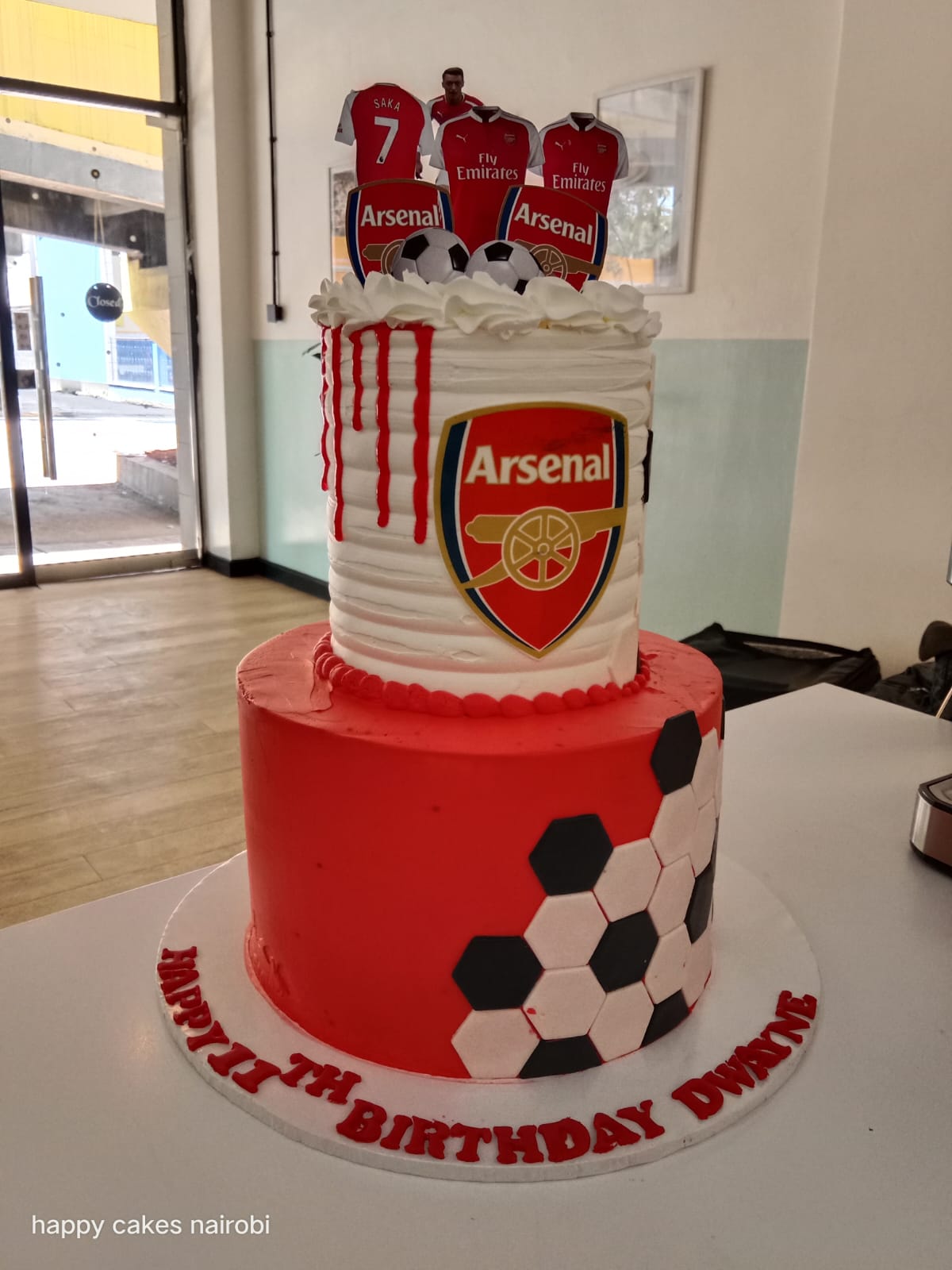 Arsenal 1tiered cake