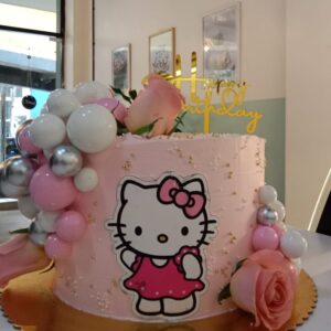 Baby girl themed cake