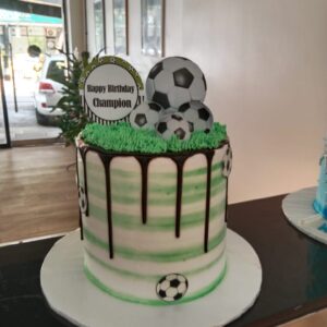 Football Drip Cake