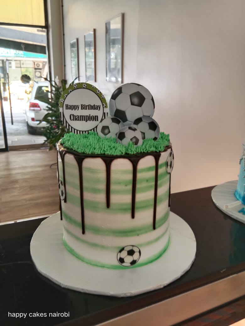 Football Drip Cake