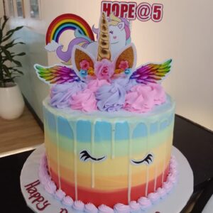 Unicorn Rainbow Drip Cake