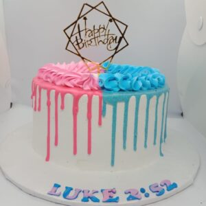 Two Colour Drip Cake
