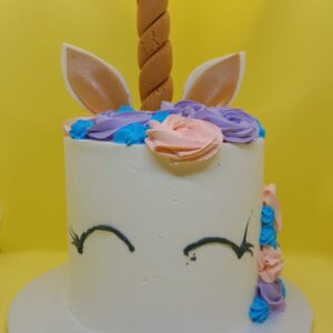 unicorn themed cake
